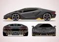 Vector model of super car